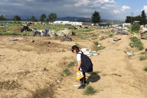 Den 24 maj började polisen tömma lägret i Idomeni, Grekland. 
