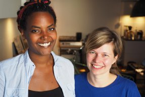 Luwam Bede och Sonja Leister