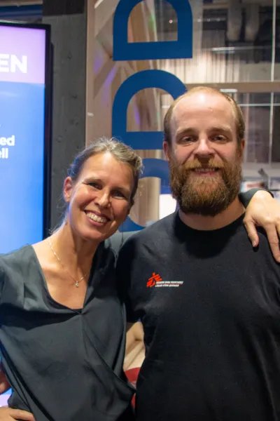 Lena Granqvist och Björn på bokmässan i Göteborg