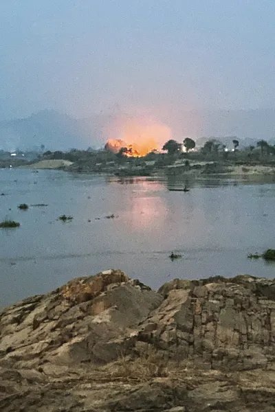 Bränder i Bangui.