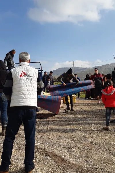 Personal från Läkare Utan Gränser i Idlib