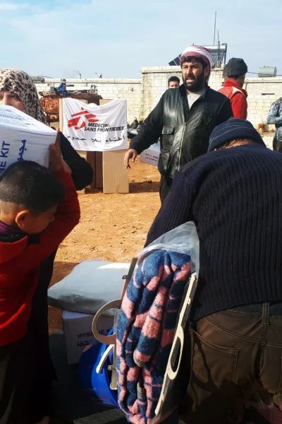 Människor på flykt i norra Idlib