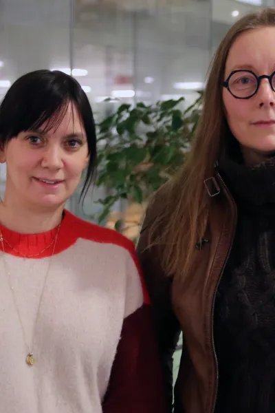 Catinka Agneskog och psykologen Monika Kullberg.