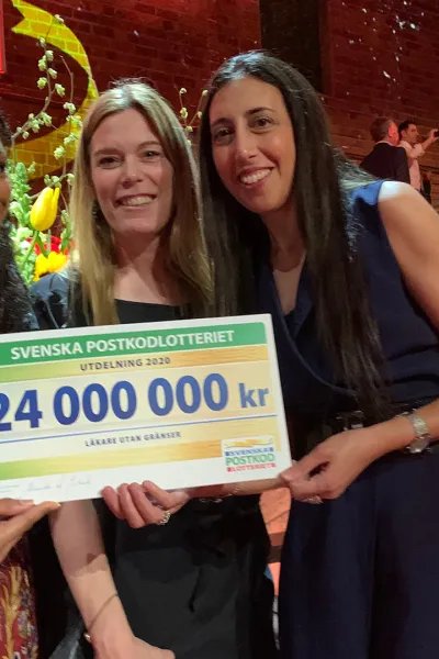 Mottagandet av checken