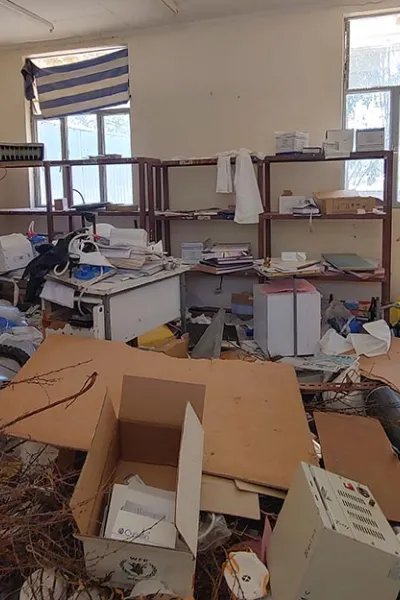 Oreda inne på Sebeya vårdcentral, östra Tigray, Etiopien.