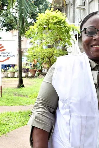Louise Limela, som arbetar för Läkare Utan Gränser i Kongo-Kinshasa.
