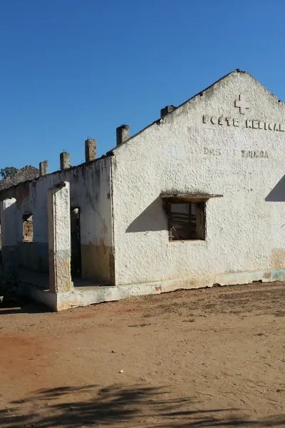 Sjukhusområdet i Amboasary, Madagaskar. Vi besöker sjukvården för att undersöka problemet med undernäring. 