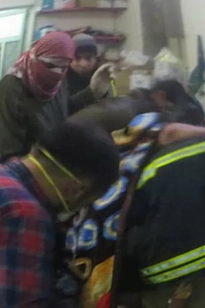Sex personer dödades och 70 förgiftades i en klorgasattack den 16 mars, enligt syriska läkare i regionen. Bilden är tagen av personalen på kliniken som vi stöttar.
