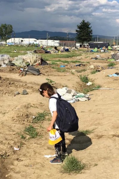Den 24 maj började polisen tömma lägret i Idomeni, Grekland. 