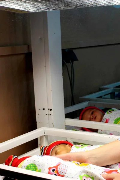 Sanna Sjöberg på sjukhuset i Khost, Afghanistan. 