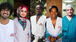 Anställda på Läkare Utan Gränser från olika länder i världen
