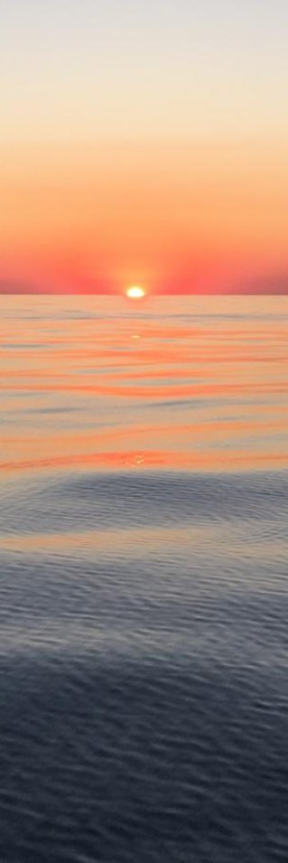 Solnedgång över medelhavet