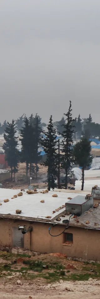 Läger i Jebel Harem i nordvästra Syrien