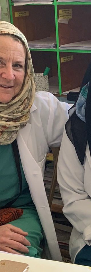 Charlotta med en nationell kollega