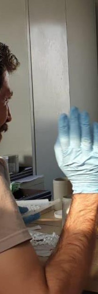 Gustav Walther och en man