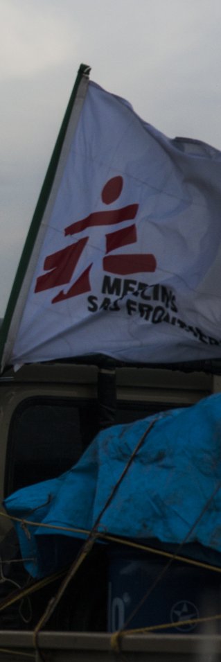 En jeep från Läkare Utan Gränser i Sydsudan 2014