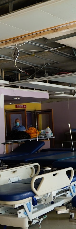 Ett sjukhus i Beirut efter explosionen.