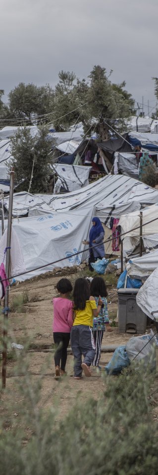 I Morialägret på den grekiska ön Lesbos bodde omkring 12 000 män, kvinnor och barn.