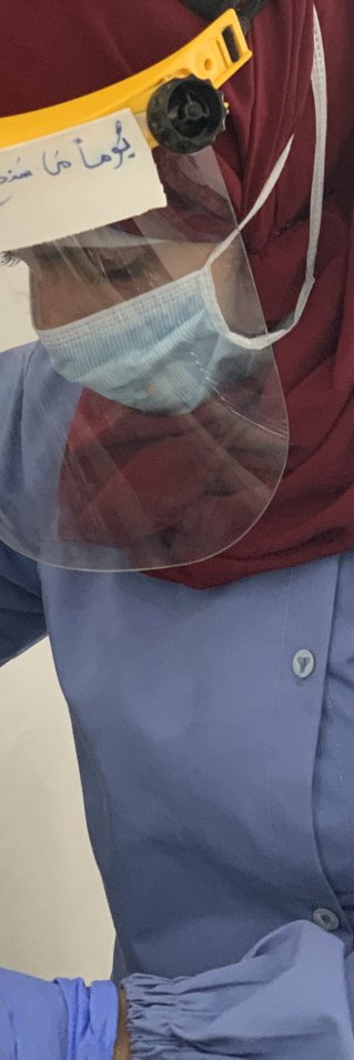 Läkare i skyddsutrustning på Sheik Zayed Hospital