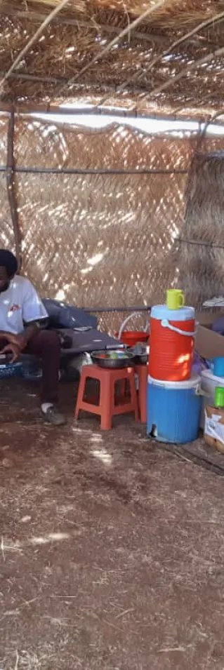 Um Rakuba-lägret i Sudan där Läkare Utan Gränser hjälper människor som flytt från konflikten i Tigray-regionen, Etiopien.