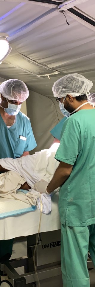 Operationssalen på Läkare Utan Gränsers sjukhus i Mocka, Jemen.