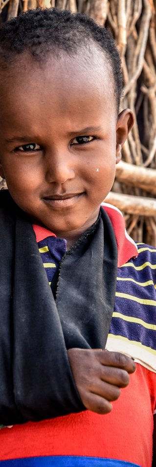 Fyra år gamla Abdirahman Ali Diyat, som bor i flyktinglägret Dadaab i Kenya, diagnostiserades med diabetes när han var nio månader gammal.