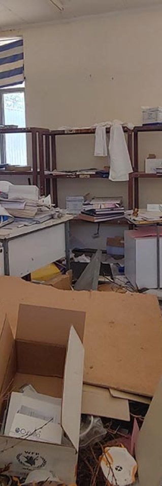 Oreda inne på Sebeya vårdcentral, östra Tigray, Etiopien.