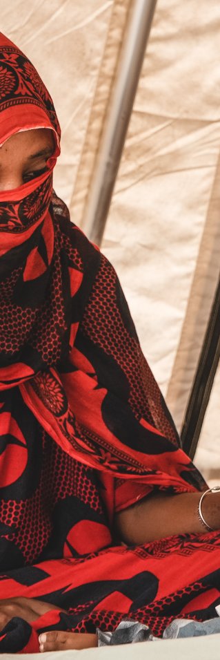 Rabia tillsammans med sin son Iftu, som vårdades in för akut undernäring på Duptisjukhuset i Afarregionen, Etiopien.