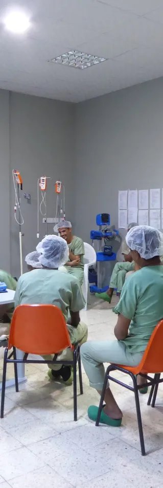 Operationsavdelningen på Läkare Utan Gränsers sjukhus i Aden, Jemen. 