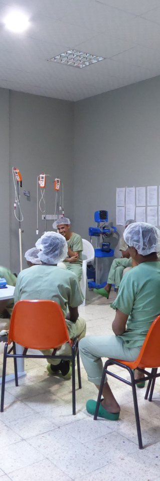 Operationsavdelningen på Läkare Utan Gränsers sjukhus i Aden, Jemen. 