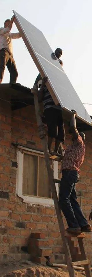 Sjukhuset i Shamwana, Kongo-Kinshasa, drivs nu med hjälp av solenergi.