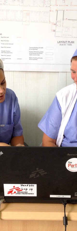 Jag och chefssjuksköterskan Natacha. 