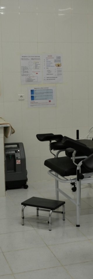 Det nya förlossningsrummet på sjukhuset i stadsdelen Dascht-e-Bachir i västra Kabul.