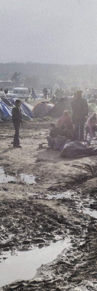 Lägret i Idomeni, på gränsen mellan Grekland och Makedonien.