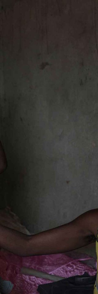 Femåriga Shamiso tillsammans med sin mamma Prisca.