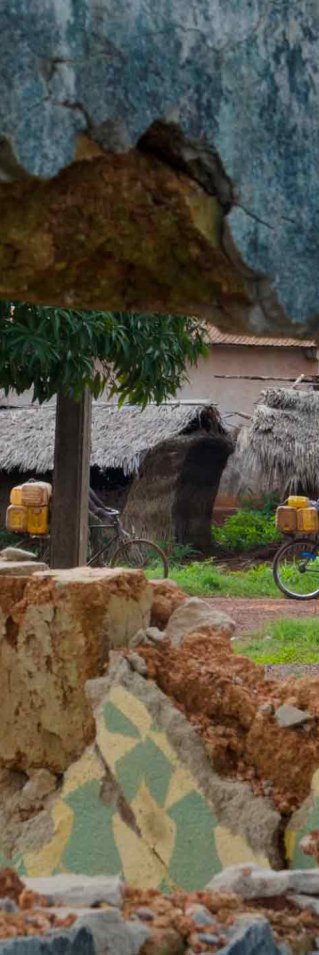 En gata i Bangassou, Centralafrikanska republiken. 