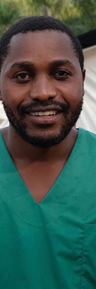 Patient Muhindo Kamavu, sjuksköterska som arbetar med ebolautbrottet i Nordkivu, Kongo-Kinshasa.