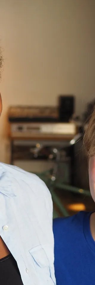 Luwam Bede och Sonja Leister