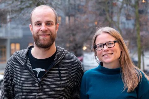 Björn Udd och Johanna Kuhlin