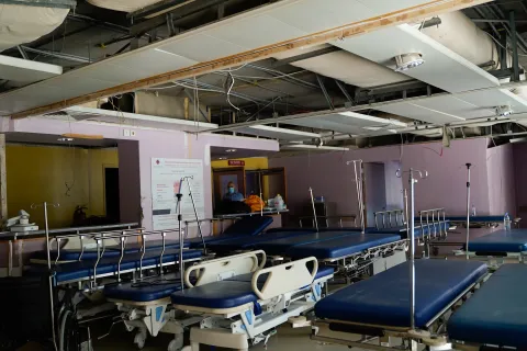 Ett sjukhus i Beirut efter explosionen.