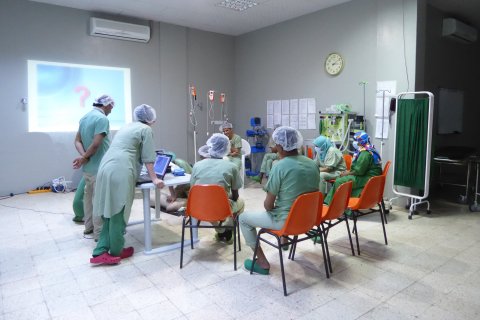 Operationsavdelningen på Läkare Utan Gränsers sjukhus i Aden, Jemen. 