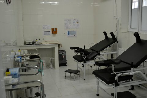 Det nya förlossningsrummet på sjukhuset i stadsdelen Dascht-e-Bachir i västra Kabul.