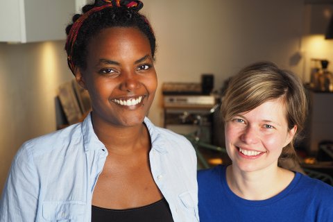 Luwam Bede och Sonja Leister