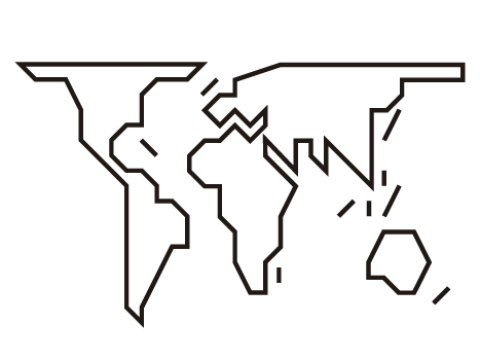 En ikon med en världskarta