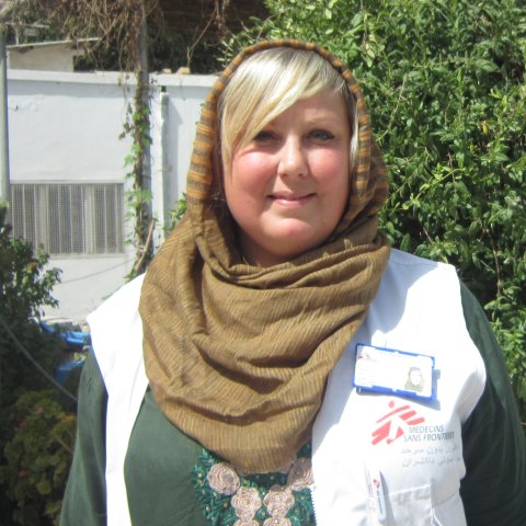 Sjuksköterskan Mia Hejdenberg Lashkar Gah, Afghanistan.