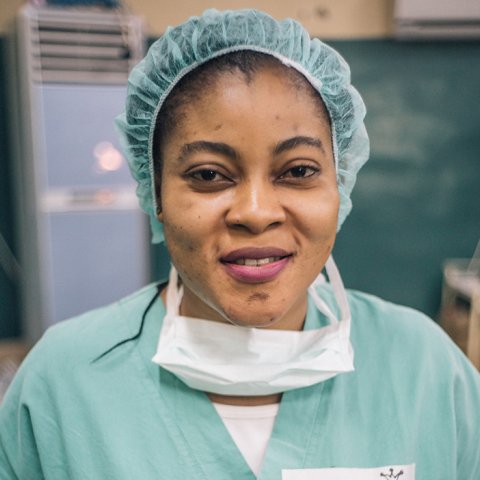 Sjuksköterskan Veronica Emeh i Nigeria.